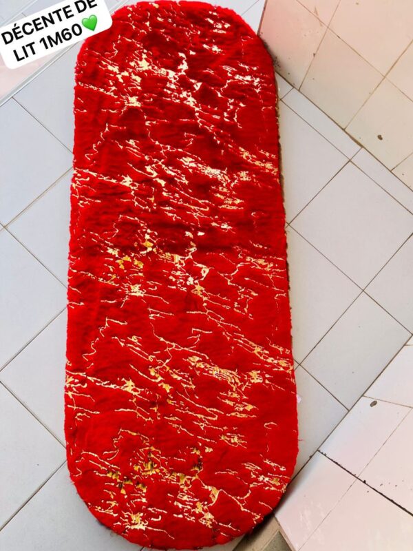 Tapis fausse fourrure-descente de lit 1m60cm-59cm