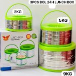 Lot de 3 bols isothermes 24H-Lunch Box