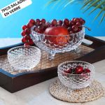 Ensemble Saladier en Verre-7 pièces