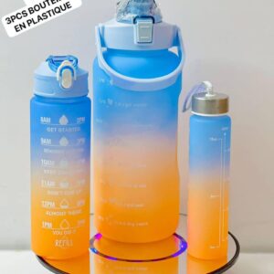 Bouteille en plastique 3pcs