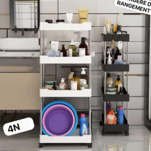 Support de rangement avec roulette 4tier